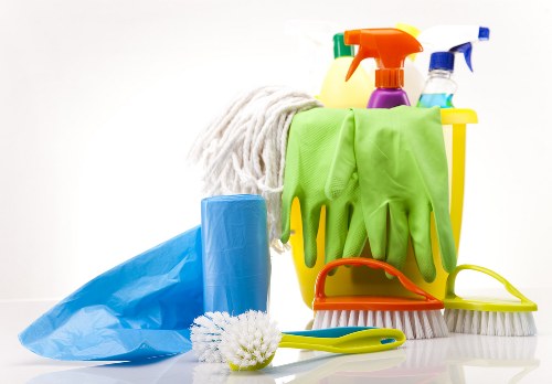 Professional regular cleaning in a Catford kitchen and dining area